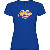 Camiseta Heart azul royal