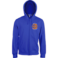 Sudadera Brand cremallera azul royal